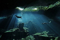   Diving Light Cenote Tulum Mexico. Canon 5D MarkIII 1635mm F1125ISO1000. Light/ Mexico 16-35mm, 1635mm, 16 35mm, F,1/125,ISO1000. F,1/125,ISO1000 F,1125,ISO1000. F,1 125,ISO1000.  